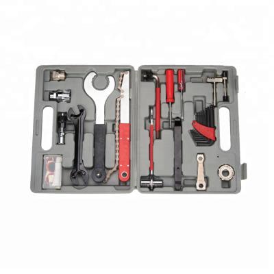 China DIY TOOLS 35pcs plastic box package diy tool bicycle /bike repair tool kit set for sale