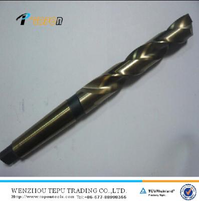 China Metal Drilling HSS M35 Taper Shank Twist Drill With Amber Finishing for sale