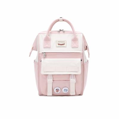 China Waterproof in Running Pink Nylon Waterproof Girls Boys School Bags for Junior Senior for sale