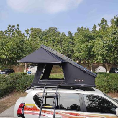 China Black Khaki X Type Bracket Car Rooftop Tent With Customized Logo for sale