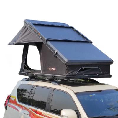 China Durable Easy Setup Triangle Rooftop Tent With Led Premium Materials for sale