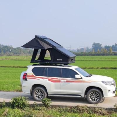 China 2-3 Person Hardshell Auto Roof Top Tent With Solar Panel Aluminium for sale