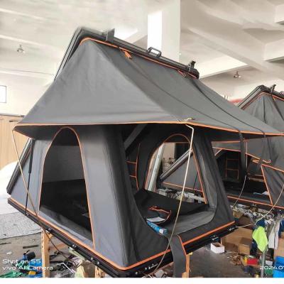 中国 RTT 3-4人 屋根上三角型ハードシェルテント 4x4 屋根上テント ピックアップトラック 販売のため