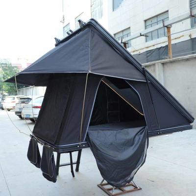 Cina Clamshell nero auto tetto top tenda Suv tetto camper con 320G tela Oxford in vendita