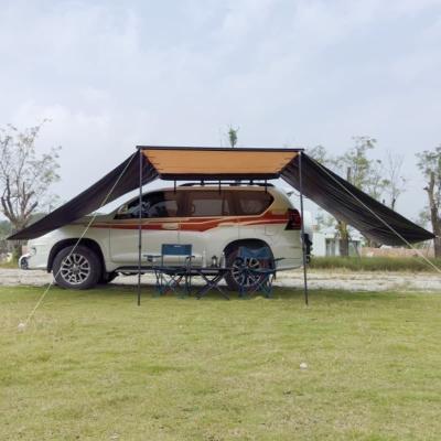 China 4WD Waterproof 4x4 Pull Out Awning Canopy With Side Awnings Alumminum Support Rod for sale