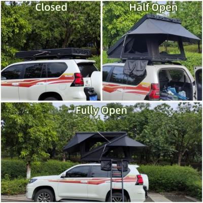 China Tiendas de techo personalizadas de automóviles espaciales grandes con doble cubierta de lluvia Tienda de techo cuadrada estilo Z en venta