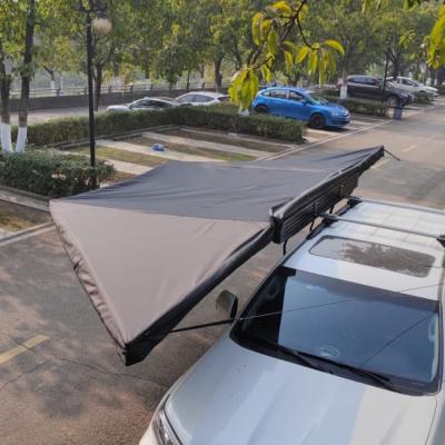 China 280G Polycotton Aluminum 180 Degree Awning With Mounting Accessories for sale