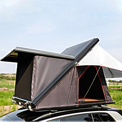 China Thick Moisture Resistant Aluminum Rooftop Tent With Double Open Design for sale