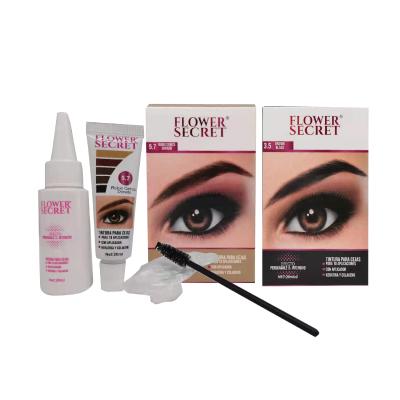 China Hot Sale Waterproof Organic Semi Permanent Liquid Tint Eyebrow Tint Kit Eyebrow Tint Dye Color Long Lasting Color Cream For Eyebrow for sale