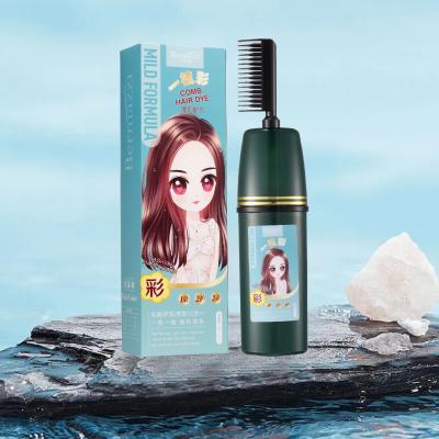 China Home Salon Use Natural Organic Fantasy Permanence Hair Dye Comb 200ml Professional Blonde Hair Dye For Hair for sale