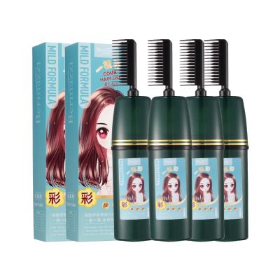 China Salon Use Natural Hair Dye Products Peach Customize Organic Chocolate Brown Permanent Blue Samples Dye Permanence Hair For Hair for sale