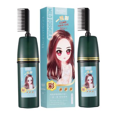 China Salon use natura dark green bosnic hair dye organic liese palette brighten ash black solvent hair dye for hair for sale