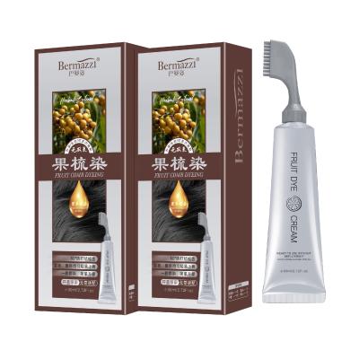 China Salon Use Organic Hair Dye 80ml High Quality Color Permanent Touch Cream Fashion Brown Natur Hair Dye For Hair for sale