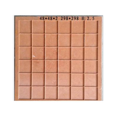 China Square Mosaic Plastic Adhesive Tiles Plastic Self-adhesive-Mosaic-Tile Paver Cutting Mold 300*300mm 50 Gauge Pieces BAOTAO for sale