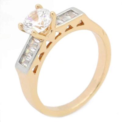 China Women Precious Stone Rings Bulk 18KRGP Brass Material Diamond Stone Rings For Women Precious for sale