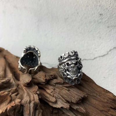 China 925 Sterling Silver Skull Ring 2019 Sterling Silver Jewelry 925 Men's Rings Skull Ring for sale