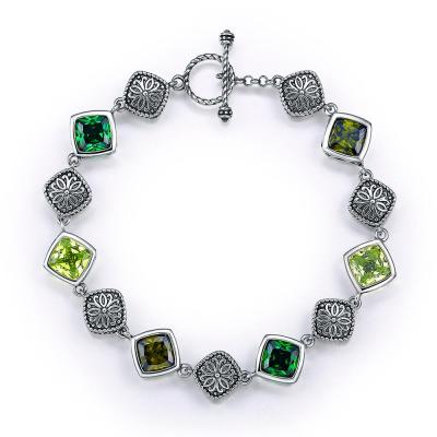 China Rainbow Tennis Bracelet Ladies Bracelets Silver 925 Rainbow Tennis Bracelet for sale