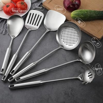 China Stainless Steel Spatula Stain Viable Goods Shovel To Fry Fish Sieve And Soup Spoon Do Not Hurt Special Pot Spatula for sale