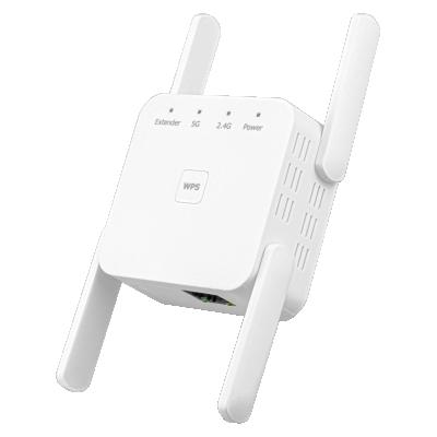 China 1200Mbps WiFi Repeater WiFi Signal Booster For Internet WiFi Channel Supplement 4 Antennas EP-1203U for sale