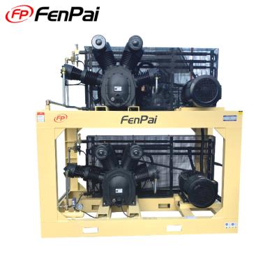 China 40bar Lubricated Combined Dual Piston Air Compressor Pet Air Cooling Air Compressor for sale