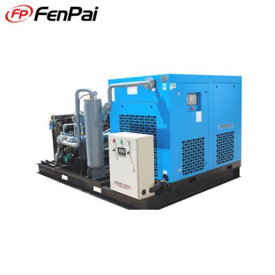 China 30bar Screw Booster Compressor 375 cfm Air Compressor Lubricated Combined Air Compressor Piston Compressor Air Cooling for sale