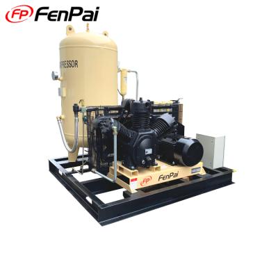 China Lubricated Integrated 30 Bar 7.5kw Air Compressor For Laser Cutting Machine 20 Hp Air Compressor Machine for sale