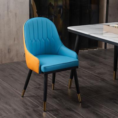 China Gray Fabric Soft Tech Cloth Design (Size) Luxury Metal Manufacturer Best Sellers Iron Frame Leisure Adjustable Home Furniture Chair Dining Chairs for sale