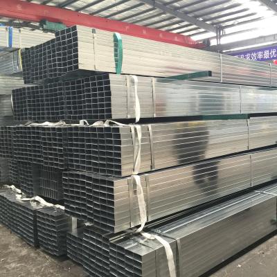 China Cold Rolled Fluid Pipe Pre Galvanized Welded Rectangular Square Pipe Steel Pipe Tube For Structure Building for sale