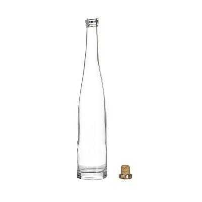 China Wholesale Empty Recyclable High Quality Custom Liquor Bottle Glass Vodka Bottle Eco-friendly Cork 500ml 750ml For Whiskey for sale