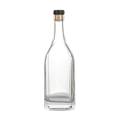 China Hot Selling Beverage Factory Product Vodka Whiskey Glass Bottle 750ml Clear Tequila 500ml 750ml 1000ml for sale