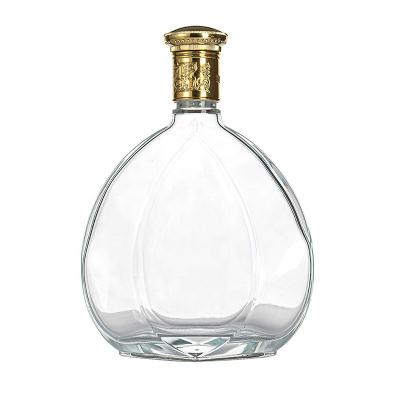 China Liquor Packaging Customized Creative Empty Whiskey Glass Wine Bottle 50ml 250ml 500ml 750ml 1000ml for sale