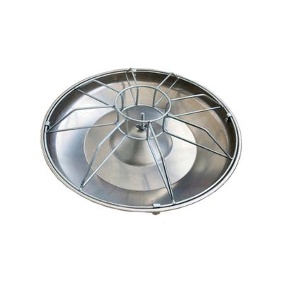 China Farms 55 Cm Stainless Steel Metal Pig Nursery Bowl Double Layer 10 Holes for sale