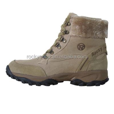 China Hiking Boots Outdoor Winter Hiking Shoes Split Leather Hiking Boots HT-101281A for sale