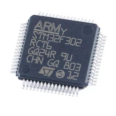 China New original stock ARM STM32F302RCT6 microcontrollers - original MCU LQFP-64 transistor igbt IC chip Shanghai 32-bit integrated c for sale