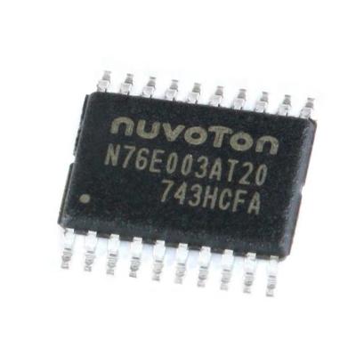 China N76E003AT20 new original common microcontrollers TSSOP-20 compatible with STM8S003F3P6 alternative N76E003AT20 for sale