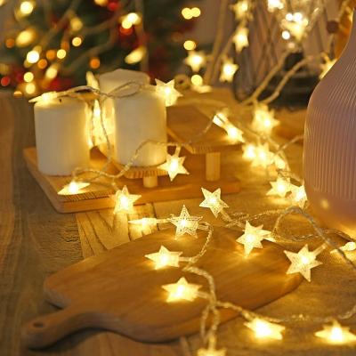 China Modern Hanging Star String Lights Led Decorative Holiday Indoor  Home Room Curtain  Party for decoration camping lighting birthday for sale