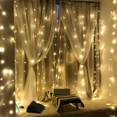 China Modern 8-mode Remote Control Curtain Fairy Led String Lights Indoor Decorative Holiday Home Room Party Decoration USB/Battery/Plug for sale