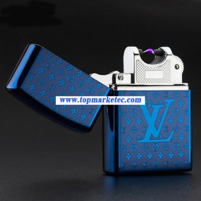 China LV lighter USB electric lighter cigarette lighter ARC Pulse flameless lighter for sale