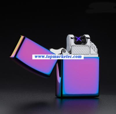 China wholesale double arc USB electric lighter cigarette lighter usb cigarette lighter for sale