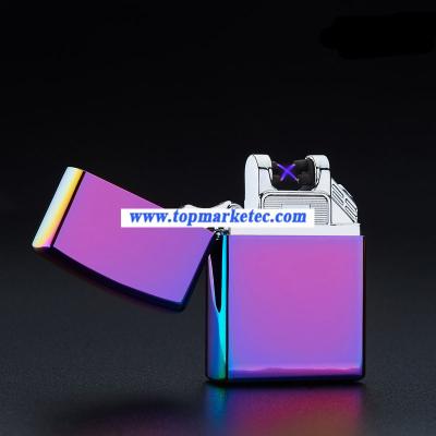 China usb rechargeable double arc USB electric lighter cigarette lighter usb cigarette lighter for sale