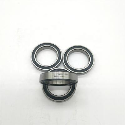 China Material of Construction Shops Deep Groove Ball Bearing 61805-2RS1 61805-2RS for sale