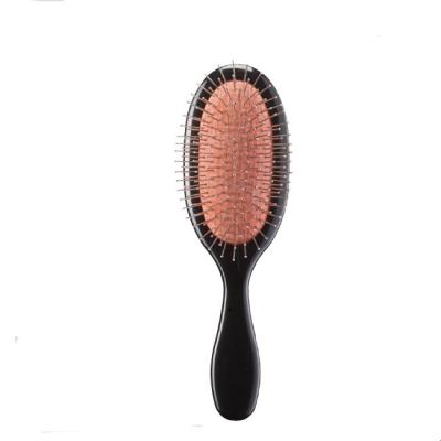 China Plastic Needles Hair Brush Oval Hair Brush Steel Hiar With Steel Needles for sale