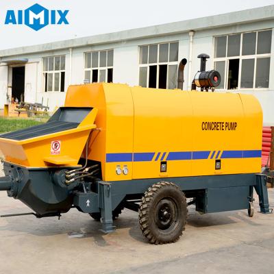 China Mobile Trailer Concrete Pump Portable Concrete Pump for sale