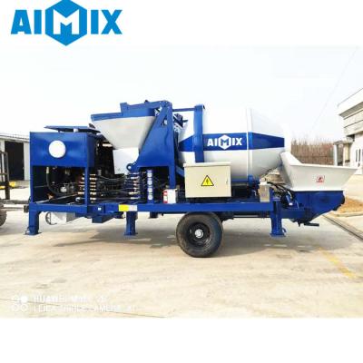 China Operated Diesel Concrete Mixer Pump Concrete Mixer Pump For Buiding Apartment for sale