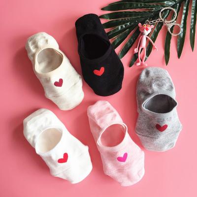 China Antibacterial Foot Stocking Cut Ankle Thin Women Boat Socks Ladies Cotton Loafer Invisible Sock Girl Show Sock Does Not Slip Non for sale