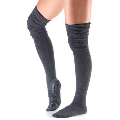 China Antibacterial Custom Non-slip Yoga Knee High Women Sock for sale