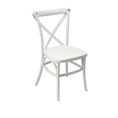 China Super Comfortable Garden, Patio, Backyard Resin Cross Back Outdoor Dining Chairs Cross Back Chair Dining Chair for sale