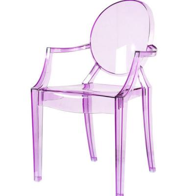 China (Other) Adjustable Banquet Hotel Chair Stacking Park Armrest Wedding Furniture PC Ghost Chair for sale