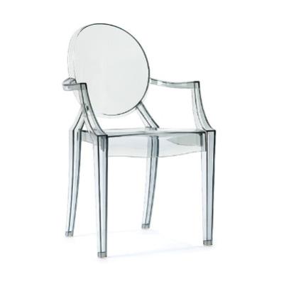 China Good Prices Transparent Plastic Chair (Other) Adjustable With Arms Banquet Hotel Wedding Resin Ghost Chair for sale