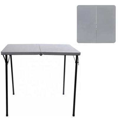 China (Size)Adjustable Outdoor Wedding Event Tables Gray Furniture Plastic Folding Table for sale